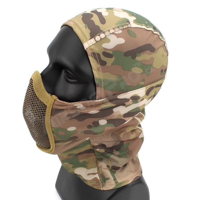 Face mask Shadow Warrior with hood - Multicam