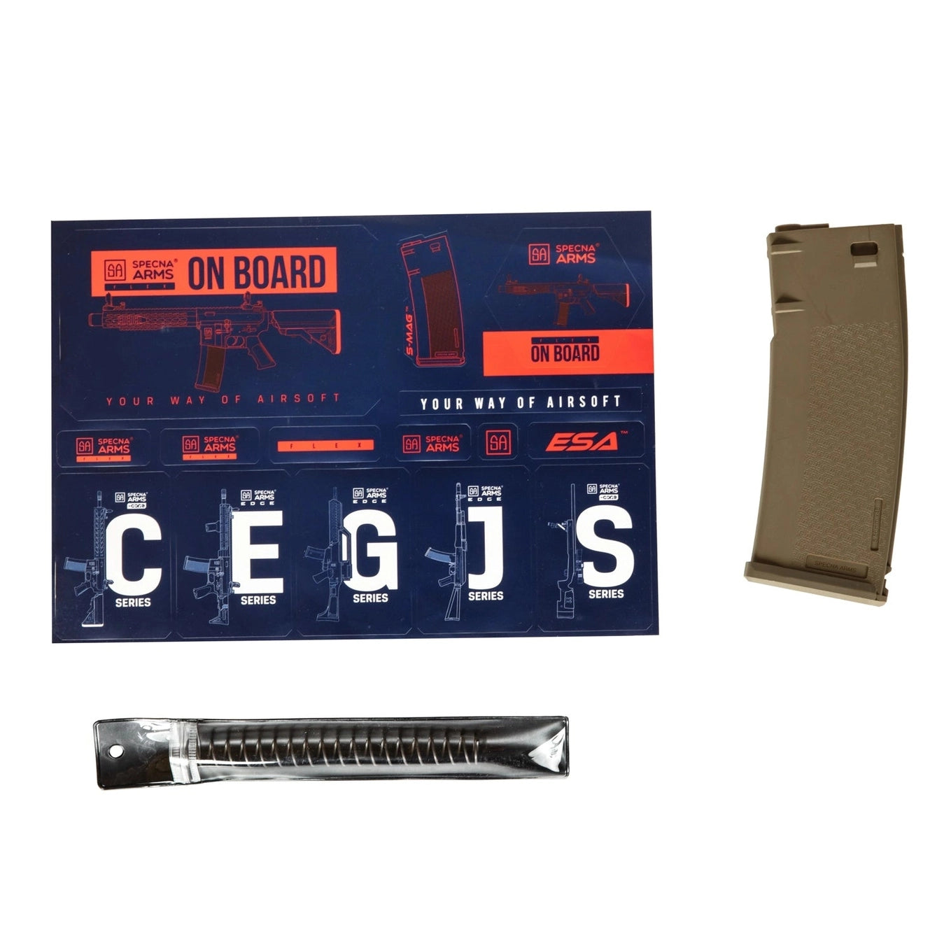 Specna Arms SA-F01 FLEX™ GATE X-ASR 1.14 J Half Tan airsoft Carbine