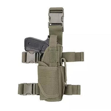 Thigh holster with magazine pouch