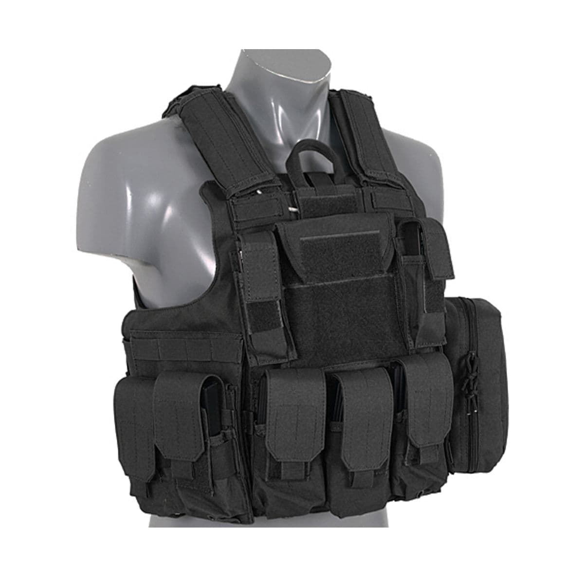 8 Fields Tactical Combat Vest Fully Loaded Black
