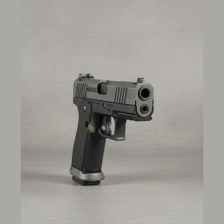 Tactical Airsoft Pistol with Fiber Sights