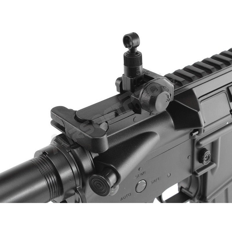 M4 RIS CQB ar trokšņa slāpētāju (CM.513) - melns