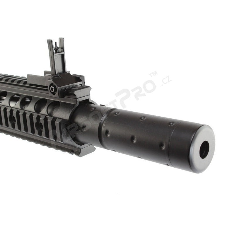 M4 RIS CQB ar trokšņa slāpētāju (CM.513) - melns