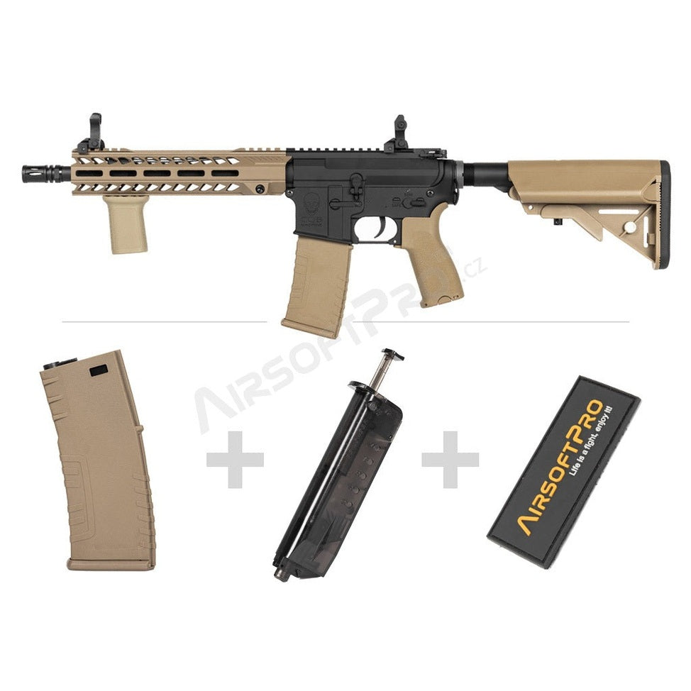 CQB Machine MOD-2 UPGRADE, Kestrel ECU, 2 magazines - Half TAN