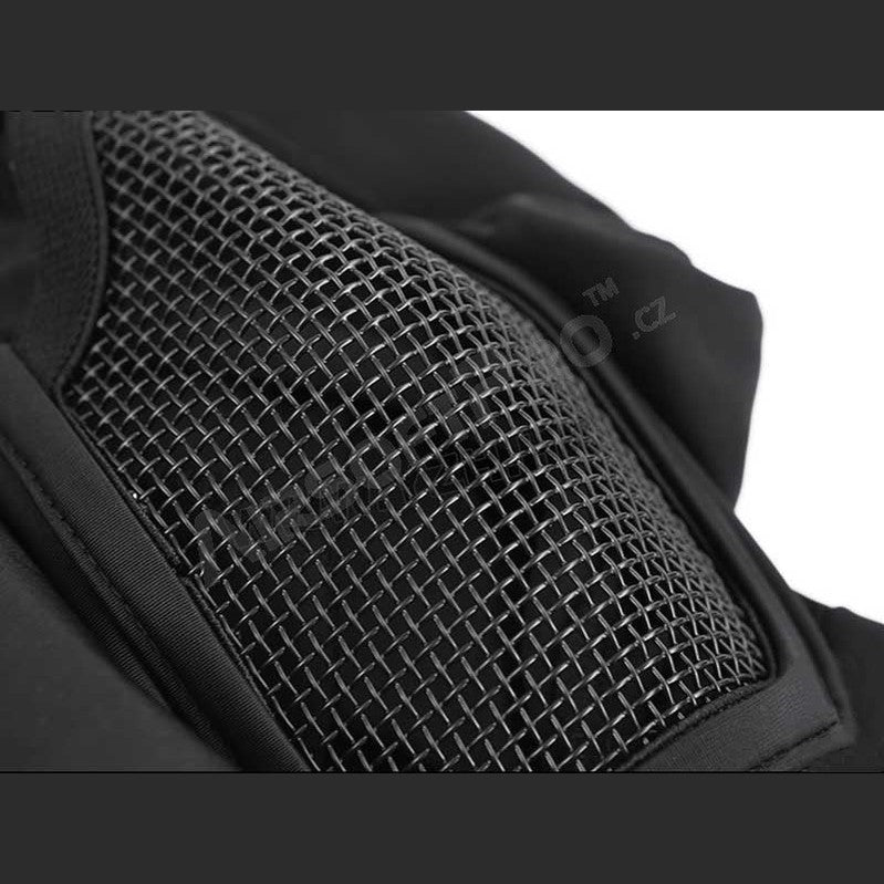 Face mask Shadow Warrior with hood - black