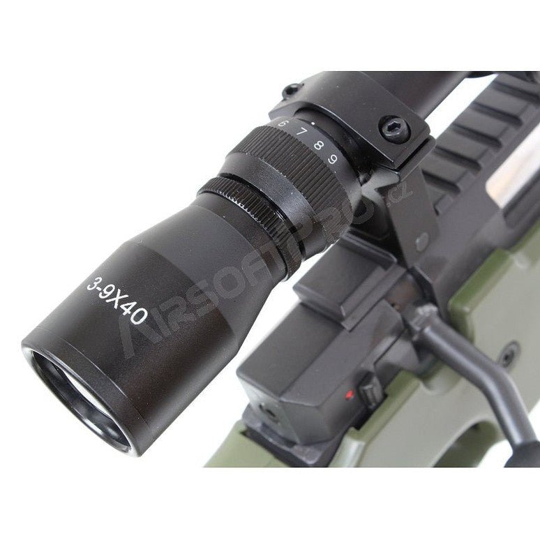 Airsoft snaiperis L96 OD (MB01C UPGRADE) + tēmeklis un bipods - OD