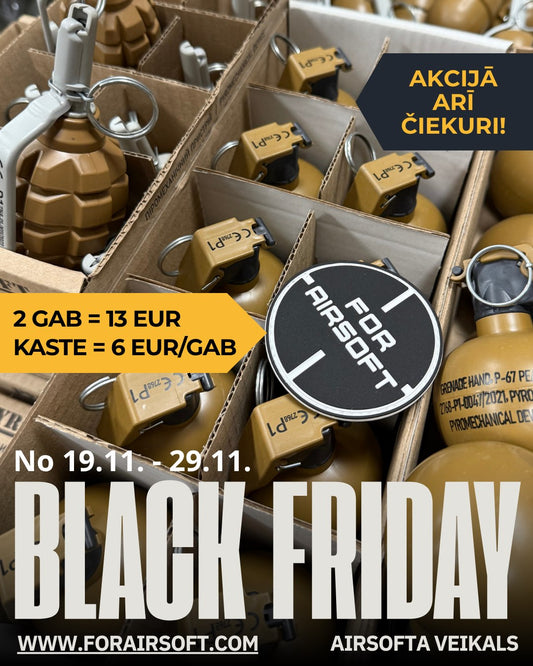 Akcija airsoft granātām