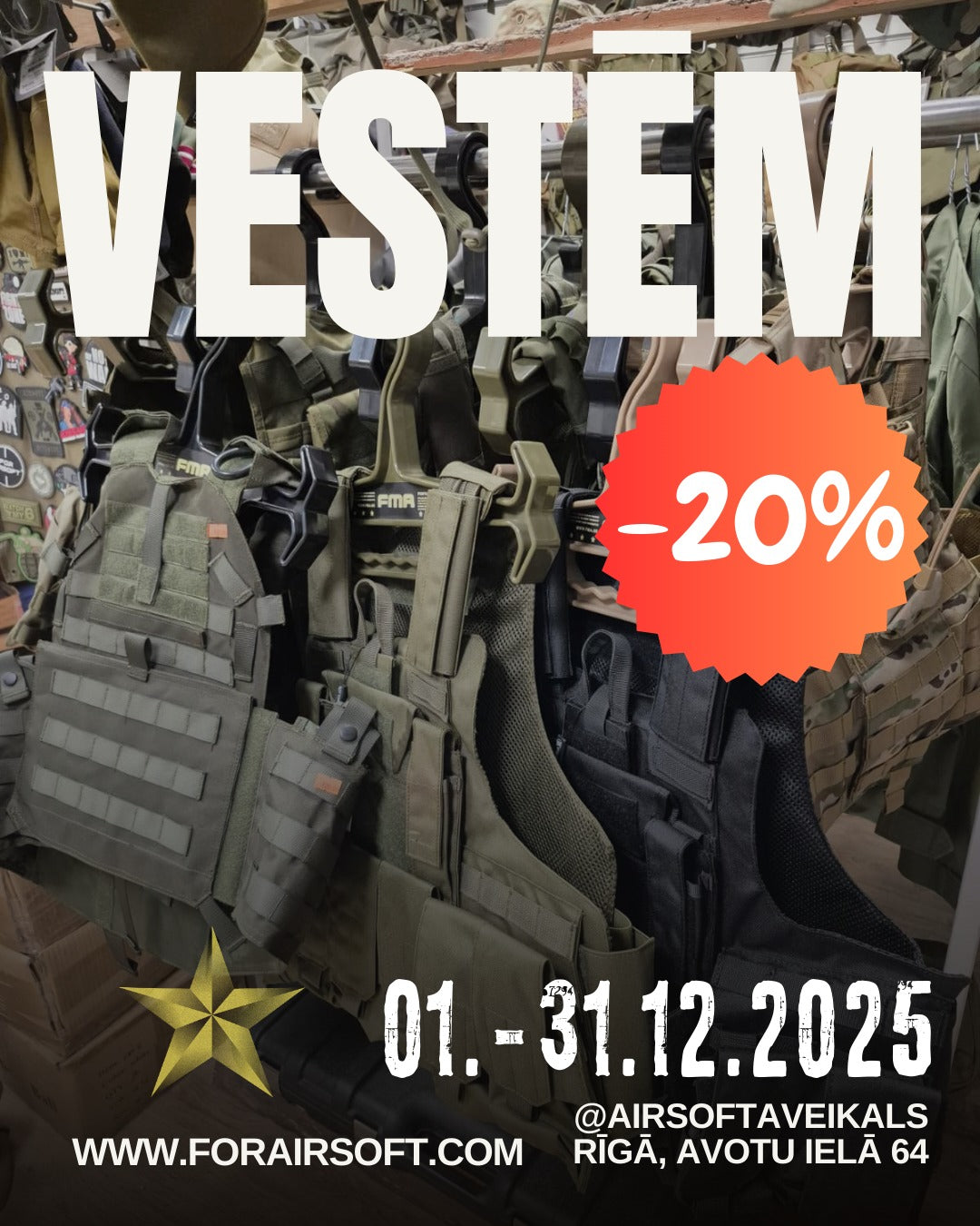 VESTĒM ATLAIDE!
