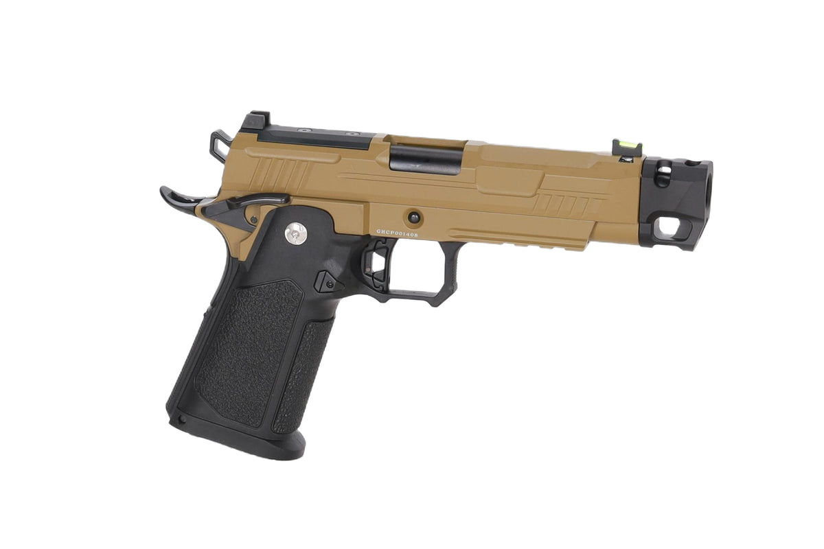 Arcturus Hi-Capa Vanguard 4.3" GBB Pistol (Optics Ready/Compensator) - Half-Tan