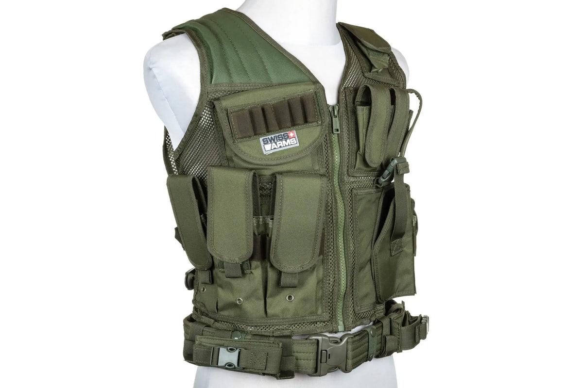 Cybergun Swiss Arms Tactical BT-4 Olive Vest