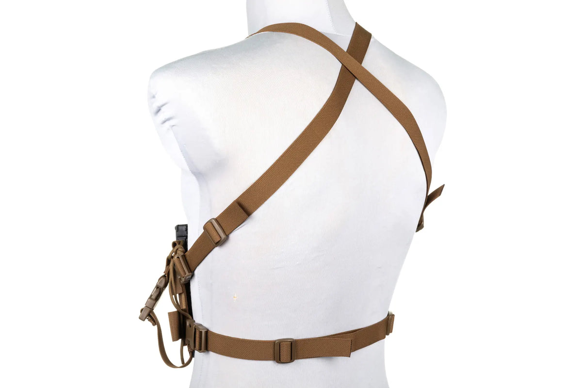 Minimalist Chest Rig waistcoat Wosport VE-108 Coyote Brown