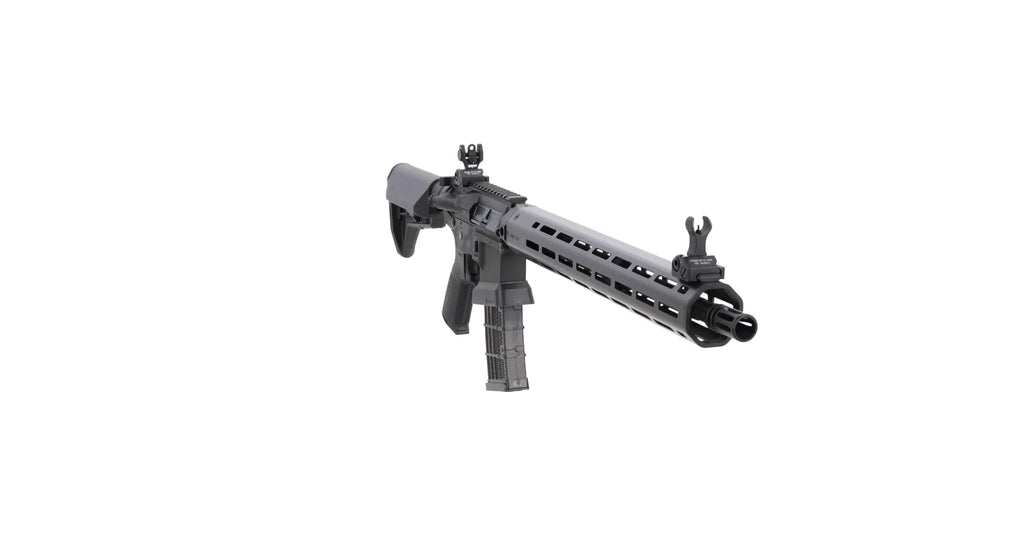 King Arms x Lancer Systems airsoft Carbine L15 LCH7 15" Faux Carbon Black