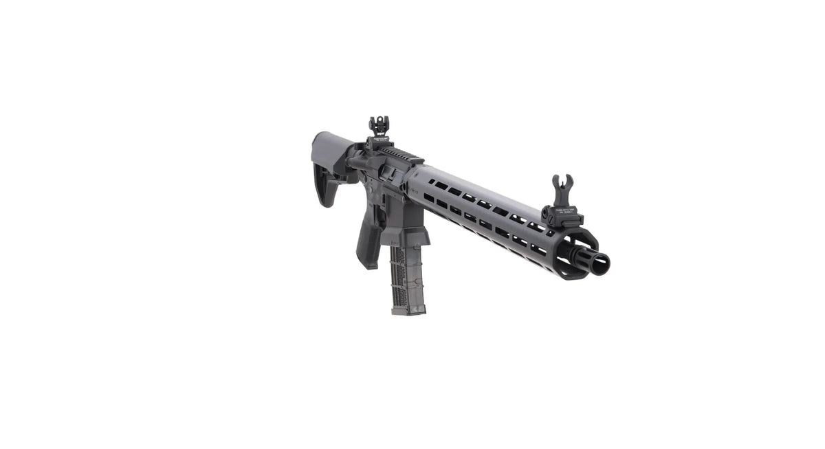 King Arms x Lancer Systems airsoft Carbine L15 LCH7 15" Faux Carbon Black