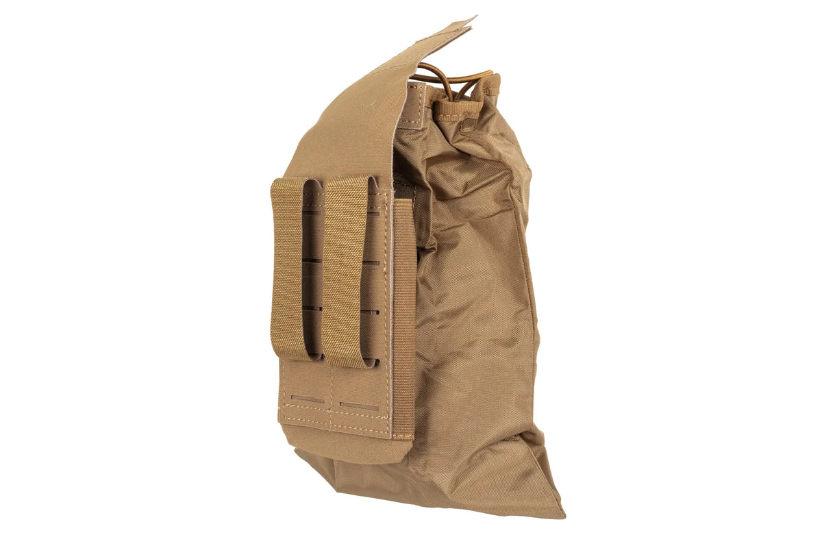 Wosport dump bag with BP-145 transport pouch Coyote Brown