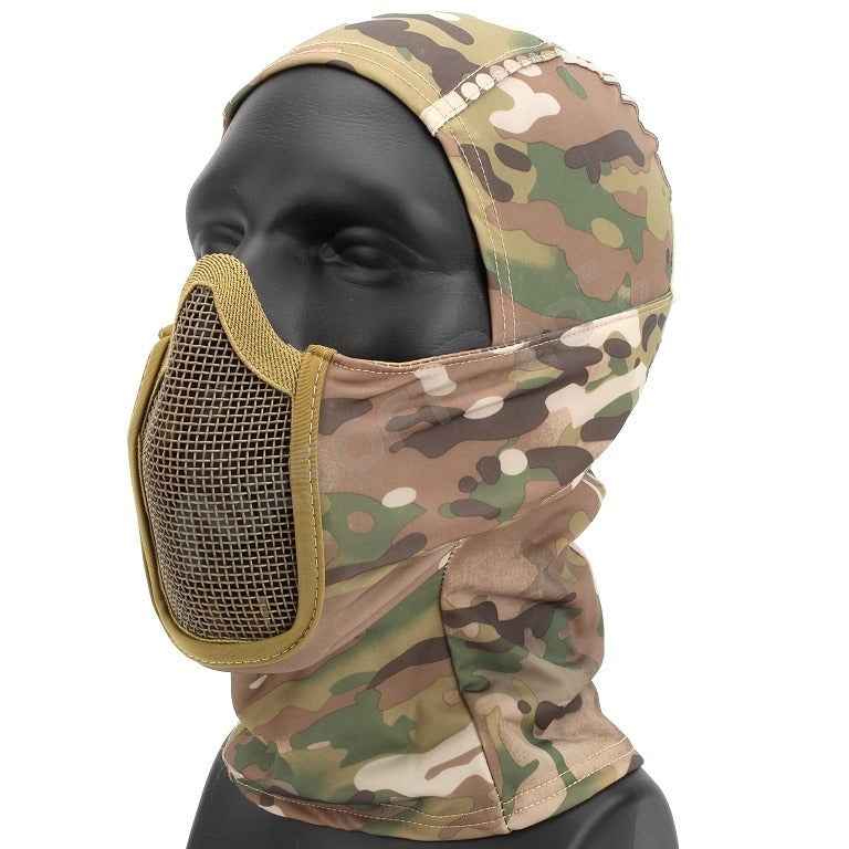 Face mask Shadow Warrior with hood - Multicam