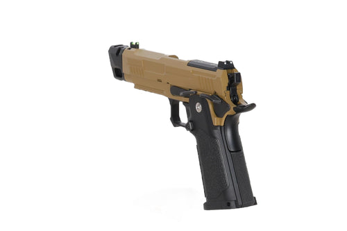 Arcturus Hi-Capa Vanguard 4.3" GBB Pistol (Optics Ready/Compensator) - Half-Tan