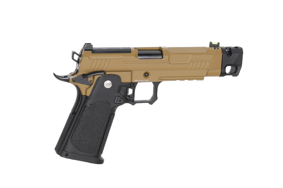 Arcturus Hi-Capa Vanguard 4.3" GBB Pistol (Optics Ready/Compensator) - Half-Tan