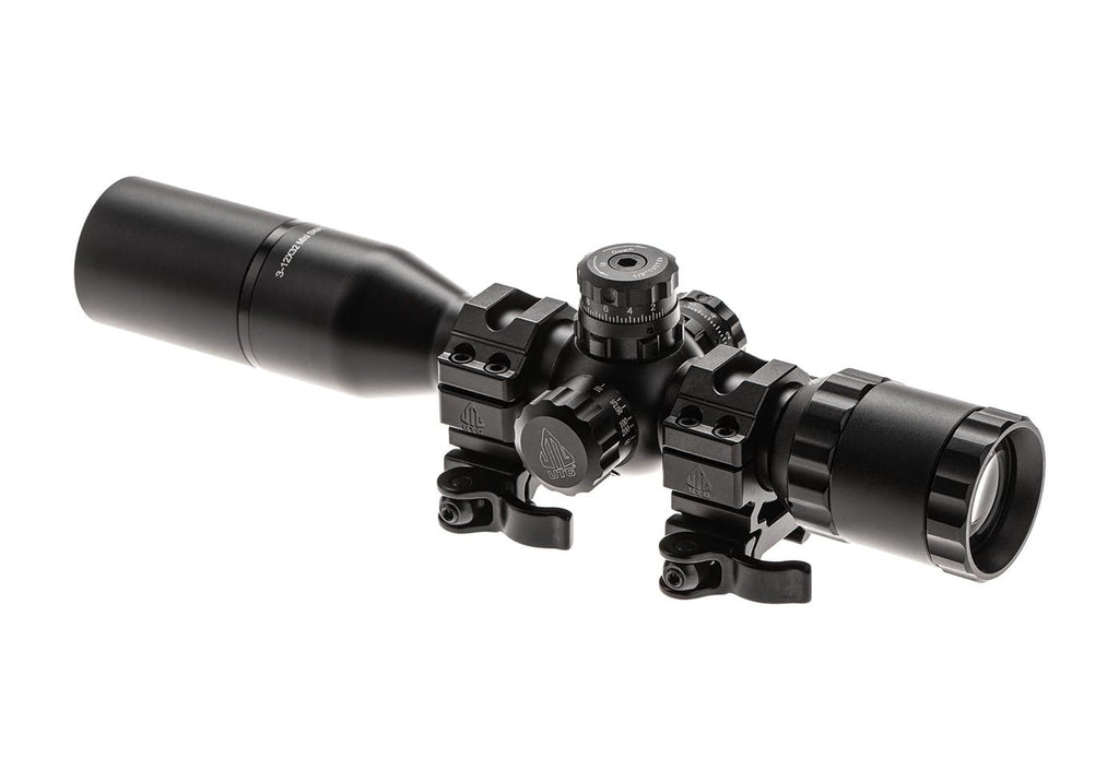 BugBuster 3-12X32 Scope Side AO Mil-Dot With QD Rings