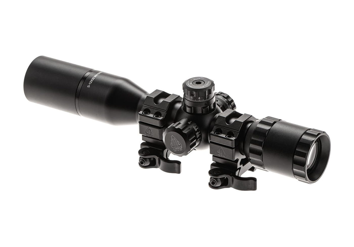 BugBuster 3-12X32 Scope Side AO Mil-Dot With QD Rings