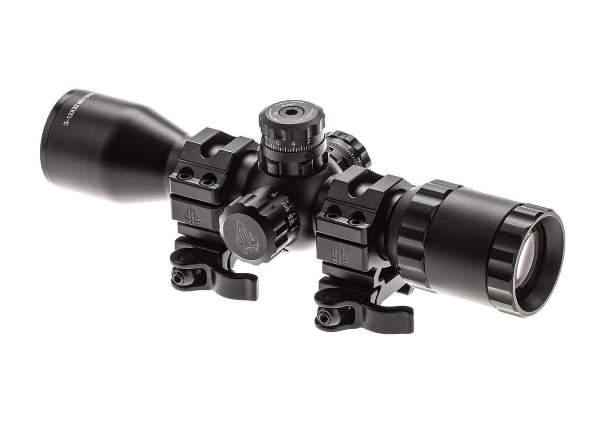 BugBuster 3-12X32 Scope Side AO Mil-Dot With QD Rings