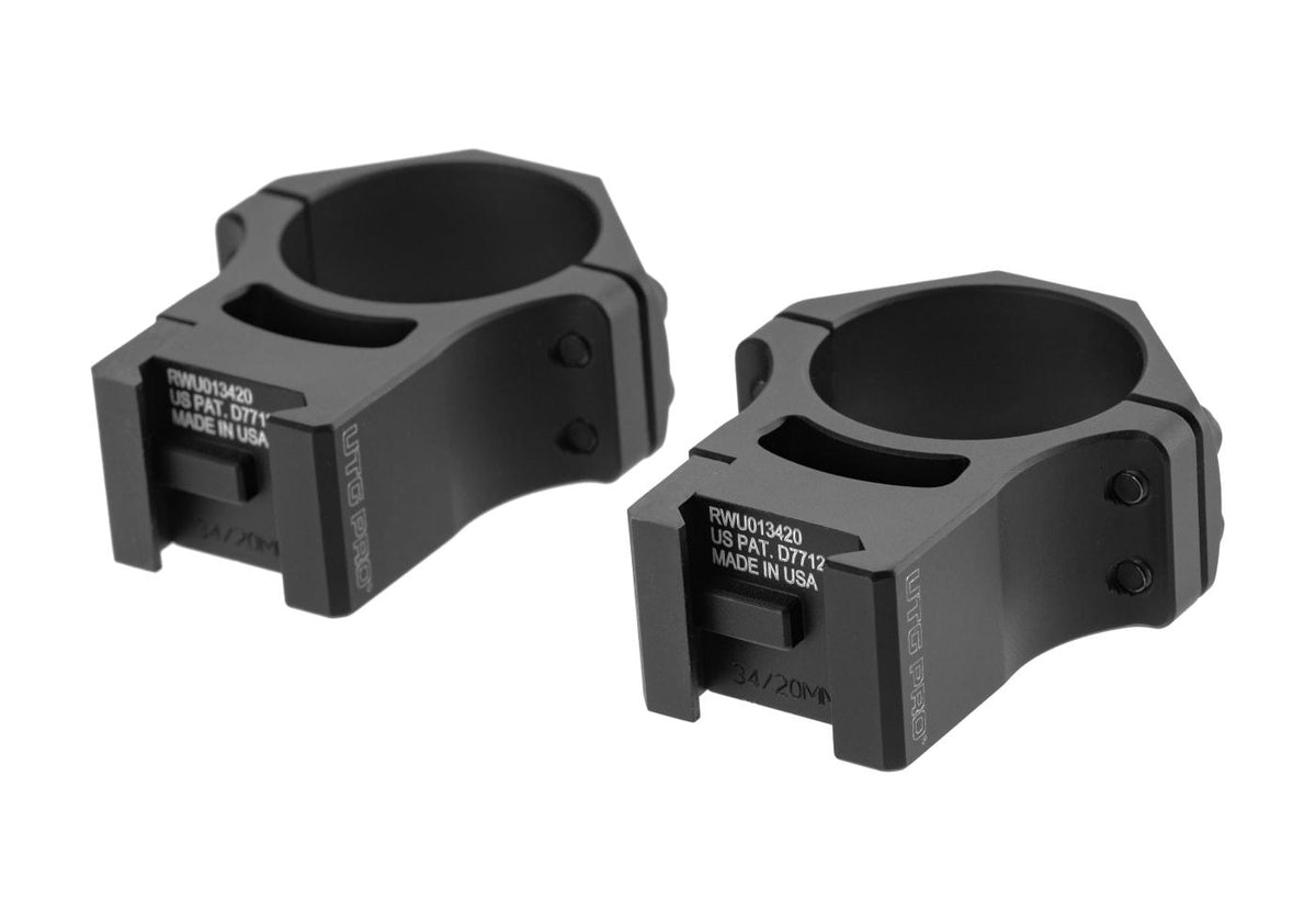 PRO 34mm High Profile P.O.I. Picatinny Rings