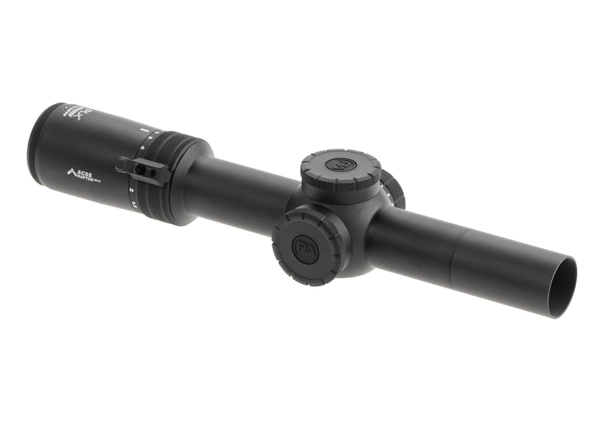 PLxC 1-8X24 FFP ACSS Raptor M8 Meters Reticle 5.56/.308
