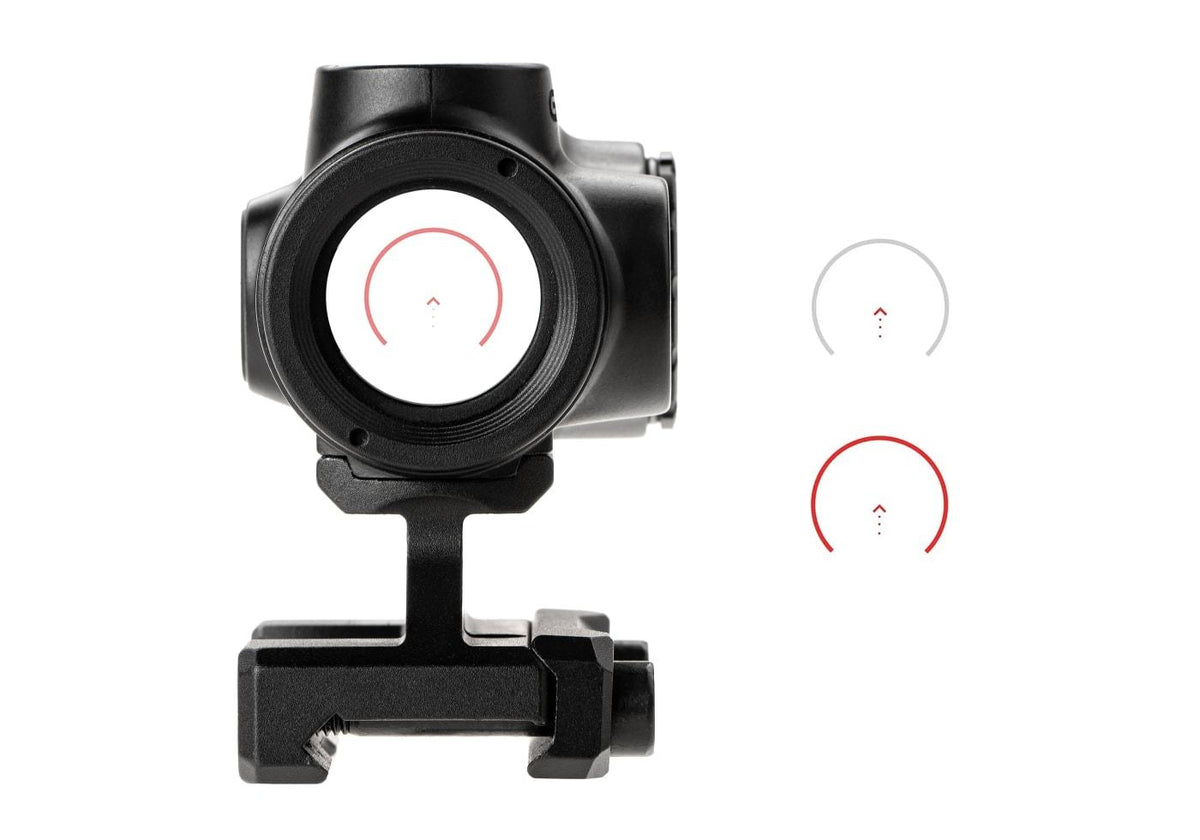 GLx MD-21S Push Button 21mm Microdot with AutoLive ACSS-CQB Red Dot Reticle