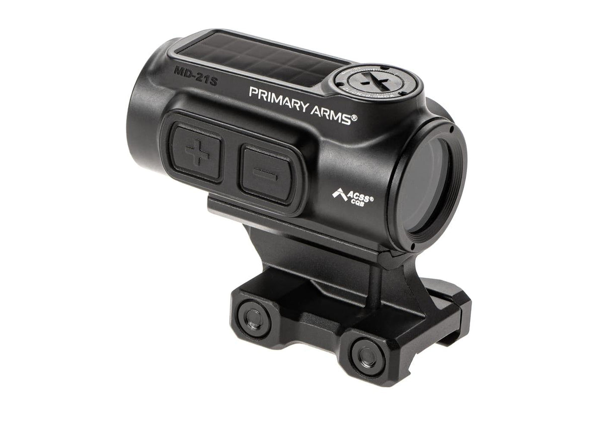 GLx MD-21S Push Button 21mm Microdot with AutoLive ACSS-CQB Red Dot Reticle