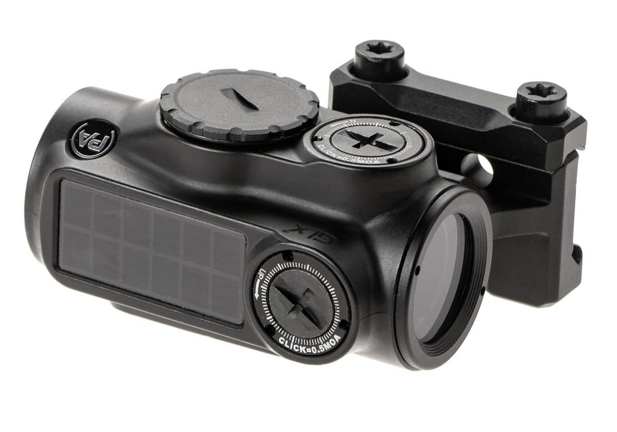 GLx MD-21S Push Button 21mm Microdot with AutoLive ACSS-CQB Red Dot Reticle