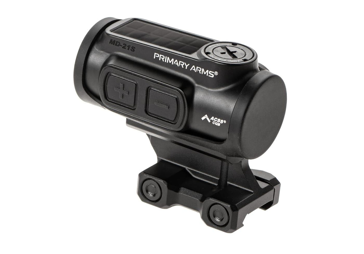 GLx MD-21S Push Button 21mm Microdot with AutoLive ACSS-CQB Red Dot Reticle