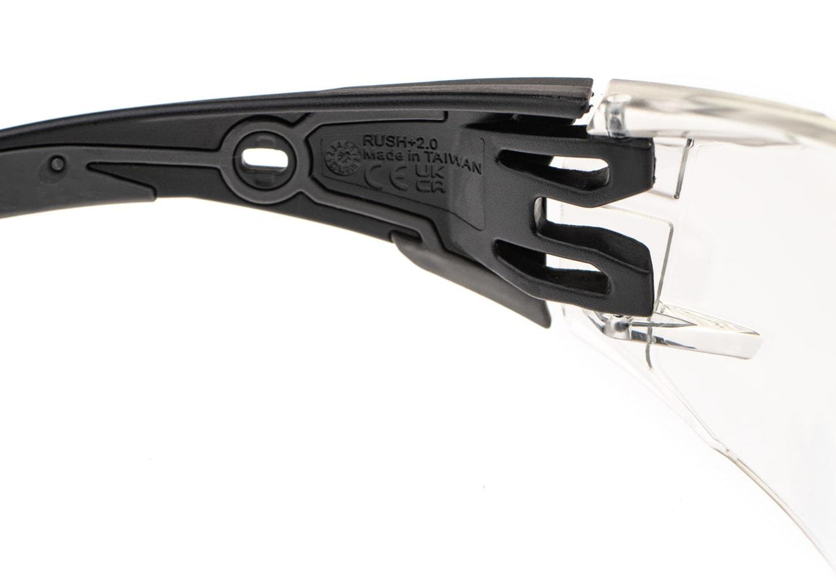 Rush+ 2.0 Hydrophobic Lens Black Frame