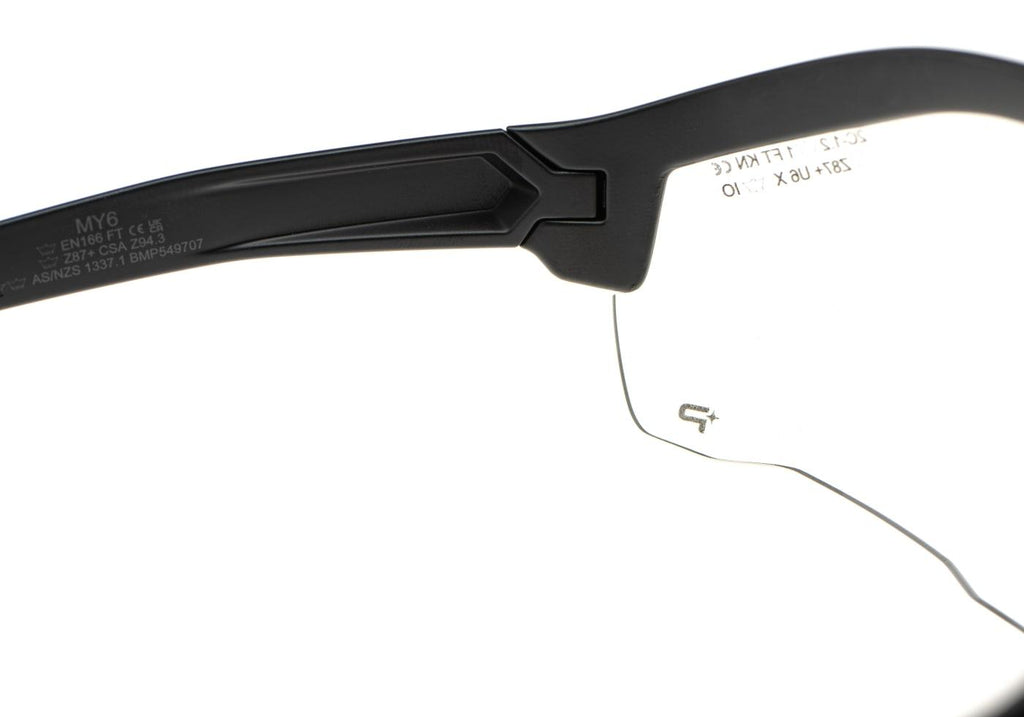 MY6 Eyeshield Platinum Black Frame