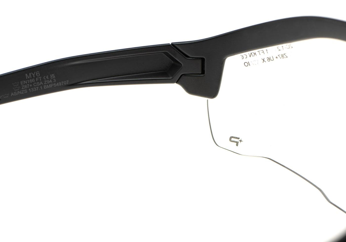 MY6 Eyeshield Platinum Black Frame