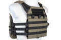 Specna Arms Tactical Plate Carrier type waistcoat with assault panel Ranger Green