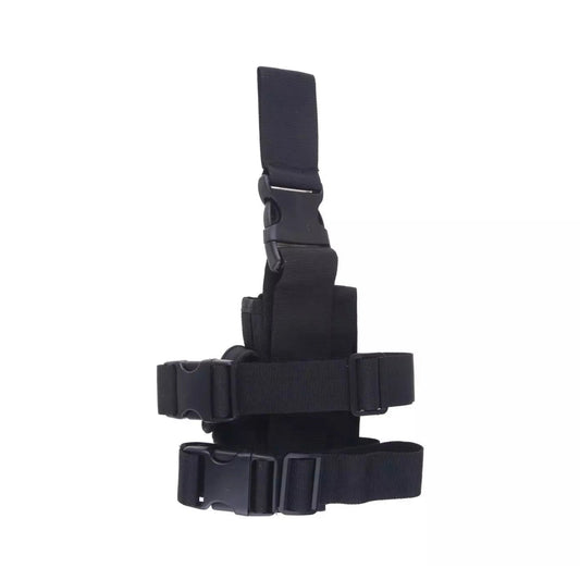 Drop-Leg Holster with Magazine Pouch - Black