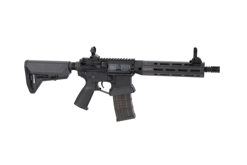 King Arms x Lancer Systems airsoft Carbine L15 LCH7 8" Real Carbon Black