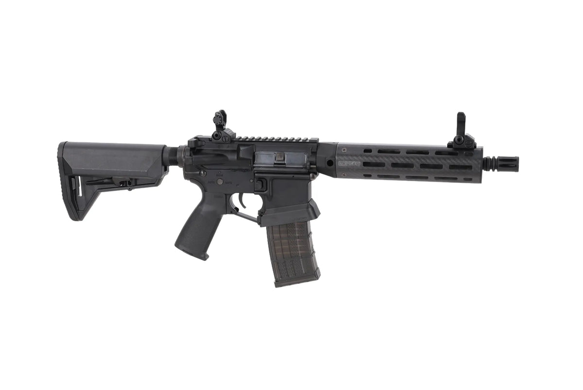 King Arms x Lancer Systems airsoft Carbine L15 LCH7 8" Real Carbon Black