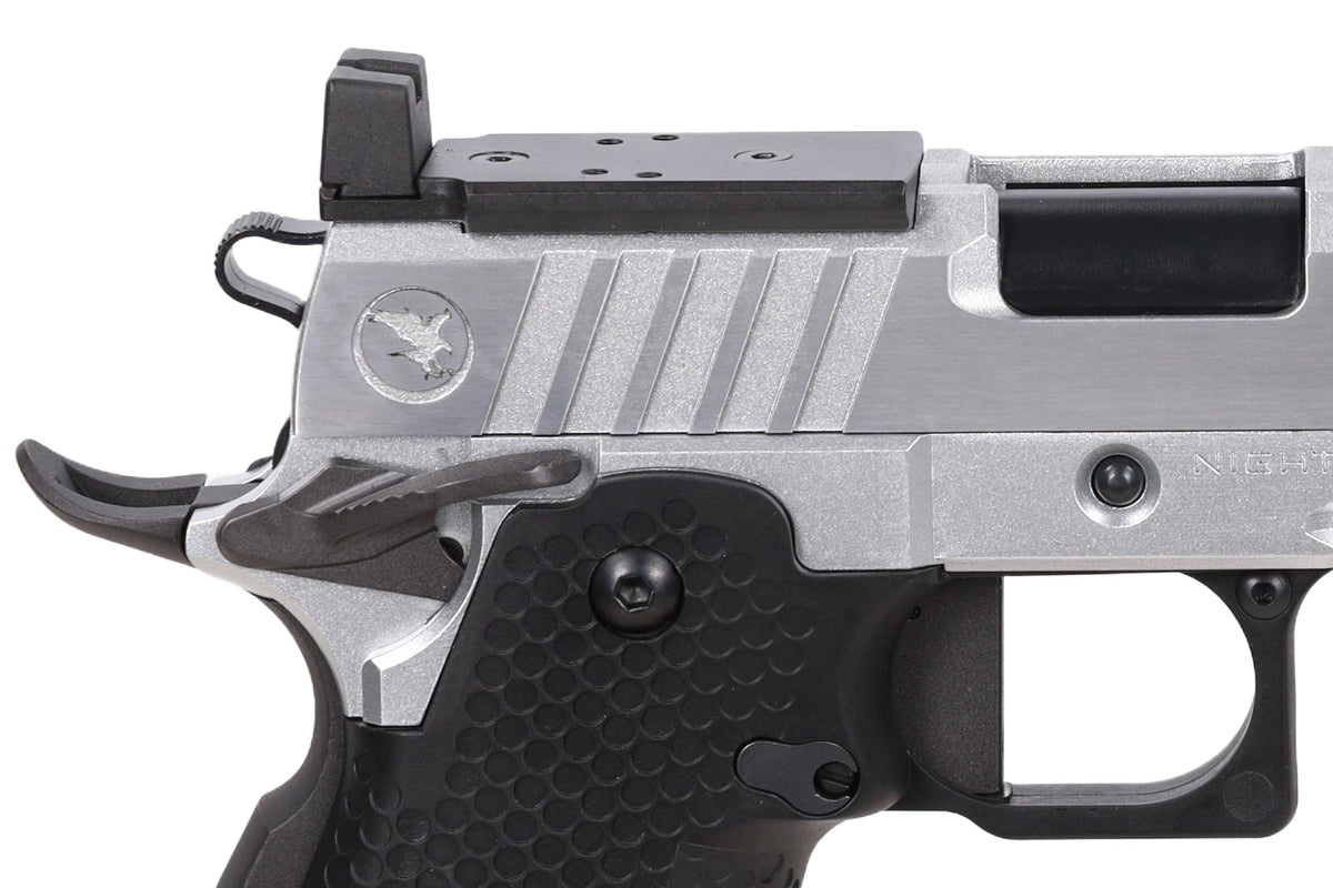 Nighthawk Custom BDS9 GBB Pistol (Optics Ready) – Silver