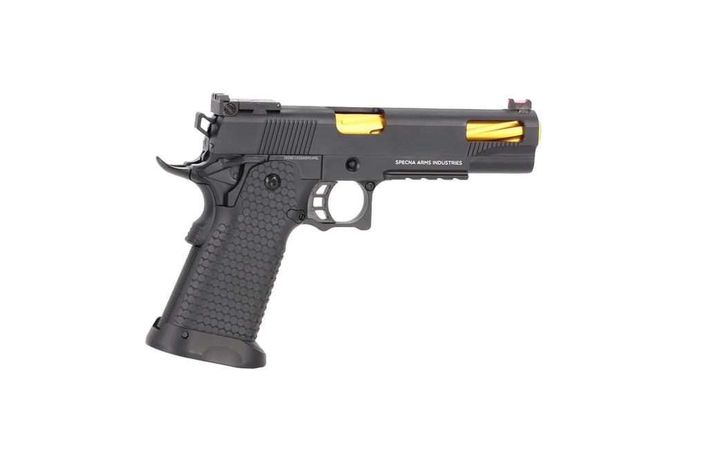 Specna Arms Hi-Capa SA-VGP07 VAPOR GBB Pistol - Black and Gold