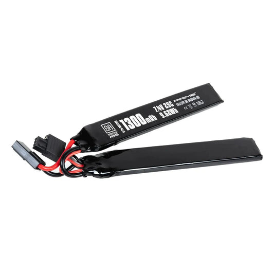 LiPo Battery 1300 mAh 25C 2 modules 7.4V Tamiya mini G-Tech