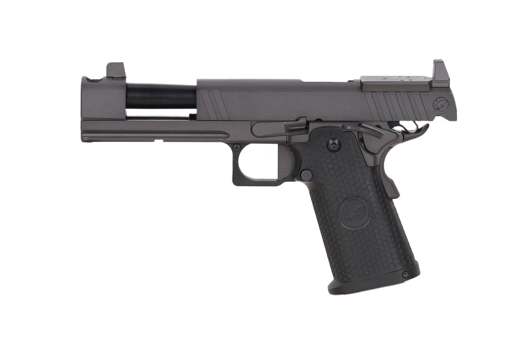 Nighthawk Custom TRS Comp GBB Pistol (Optics Ready/Suppressor Ready) – Black