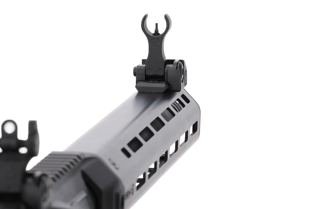 King Arms x Lancer Systems airsoft Carbine L15 LCH7 12" Faux Carbon Black