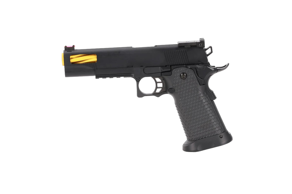 Specna Arms Hi-Capa SA-VGP07 VAPOR GBB Pistol - Black and Gold