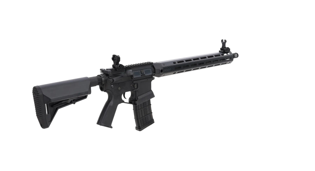 King Arms x Lancer Systems airsoft Carbine L15 LCH7 15" Faux Carbon Black