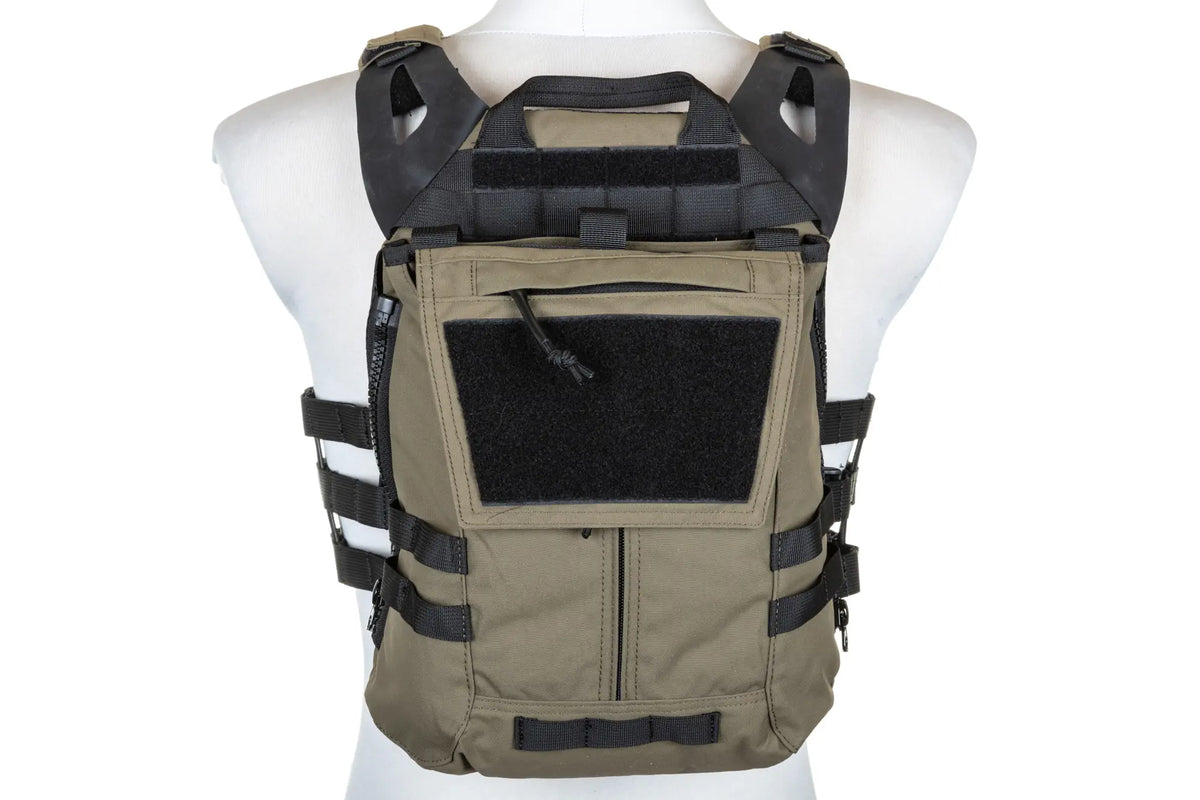Specna Arms Tactical Plate Carrier type waistcoat with assault panel Ranger Green