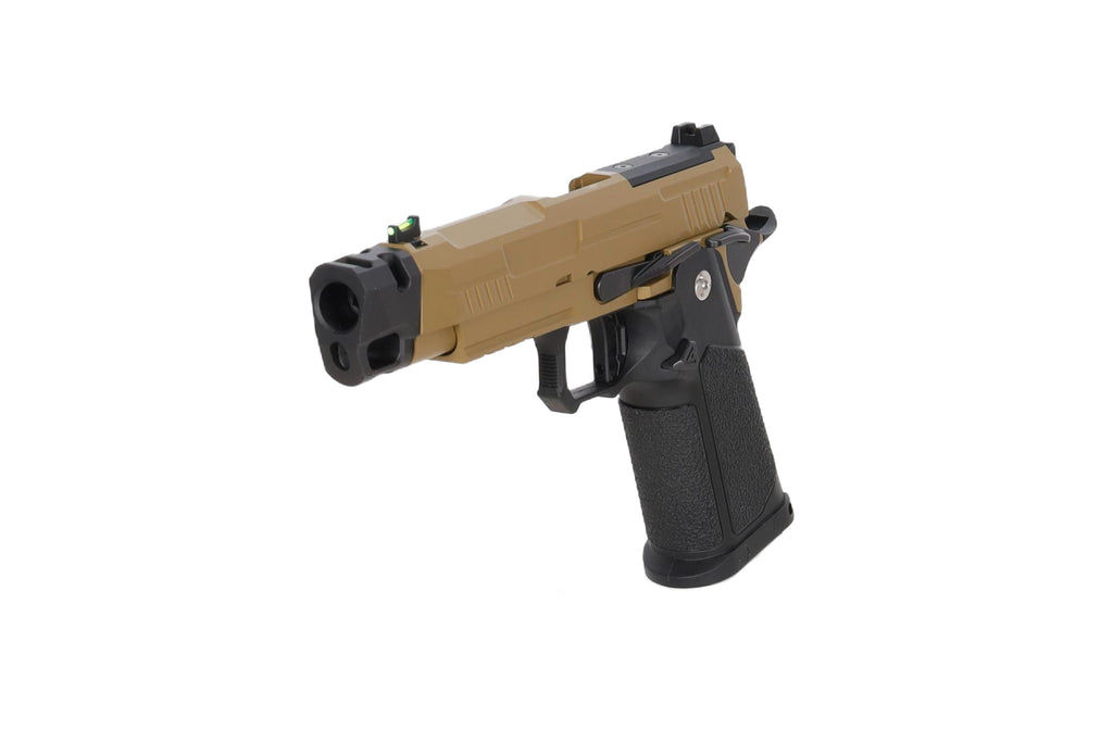 Arcturus Hi-Capa Vanguard 4.3" GBB Pistol (Optics Ready/Compensator) - Half-Tan