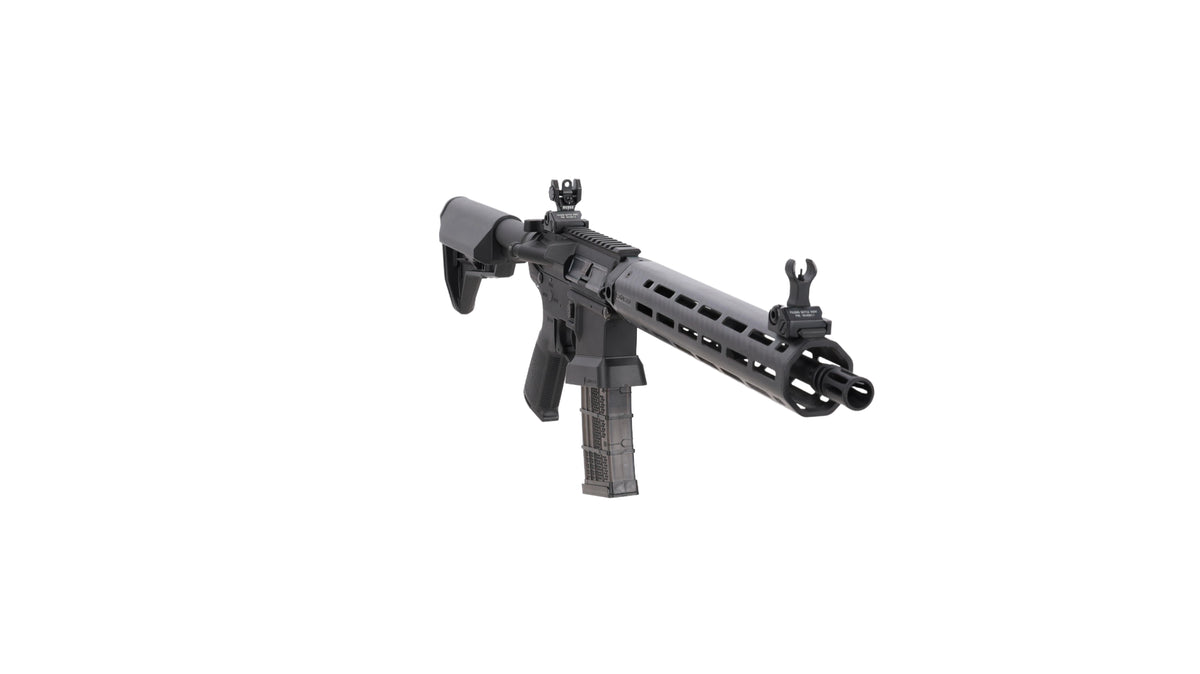 King Arms x Lancer Systems airsoft Carbine L15 LCH7 12" Real Carbon Black
