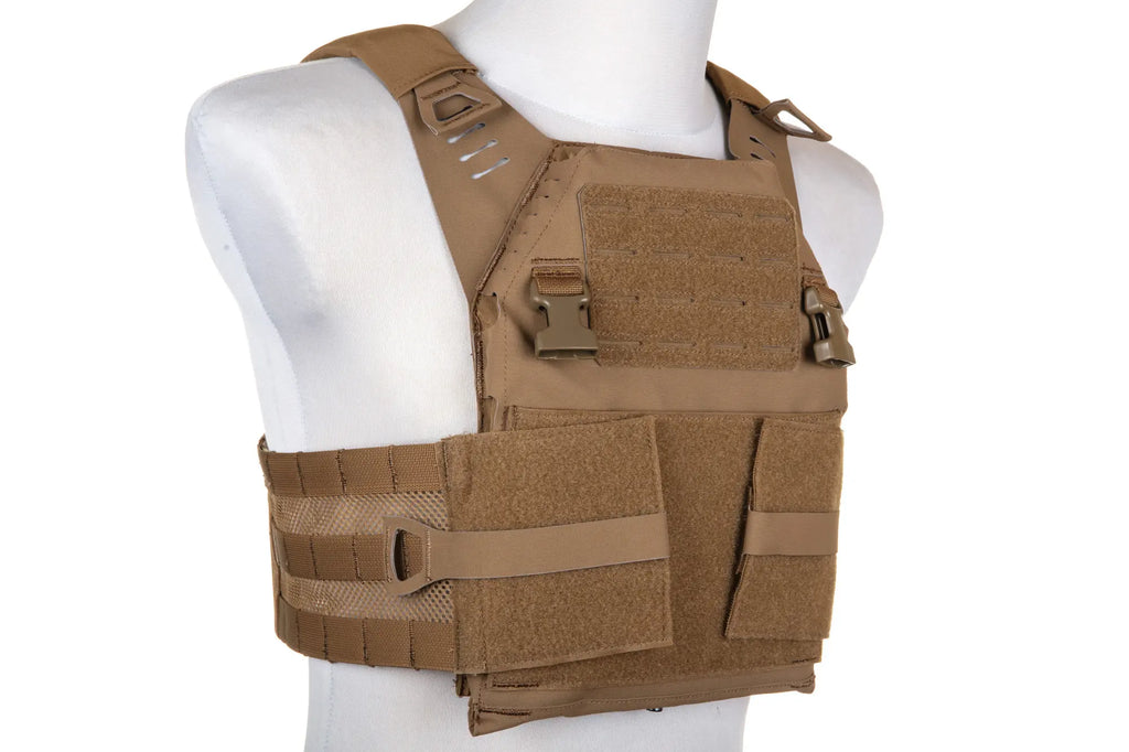 Wosport VE-97 Plate Carrier Tactical Vest Coyote Brown