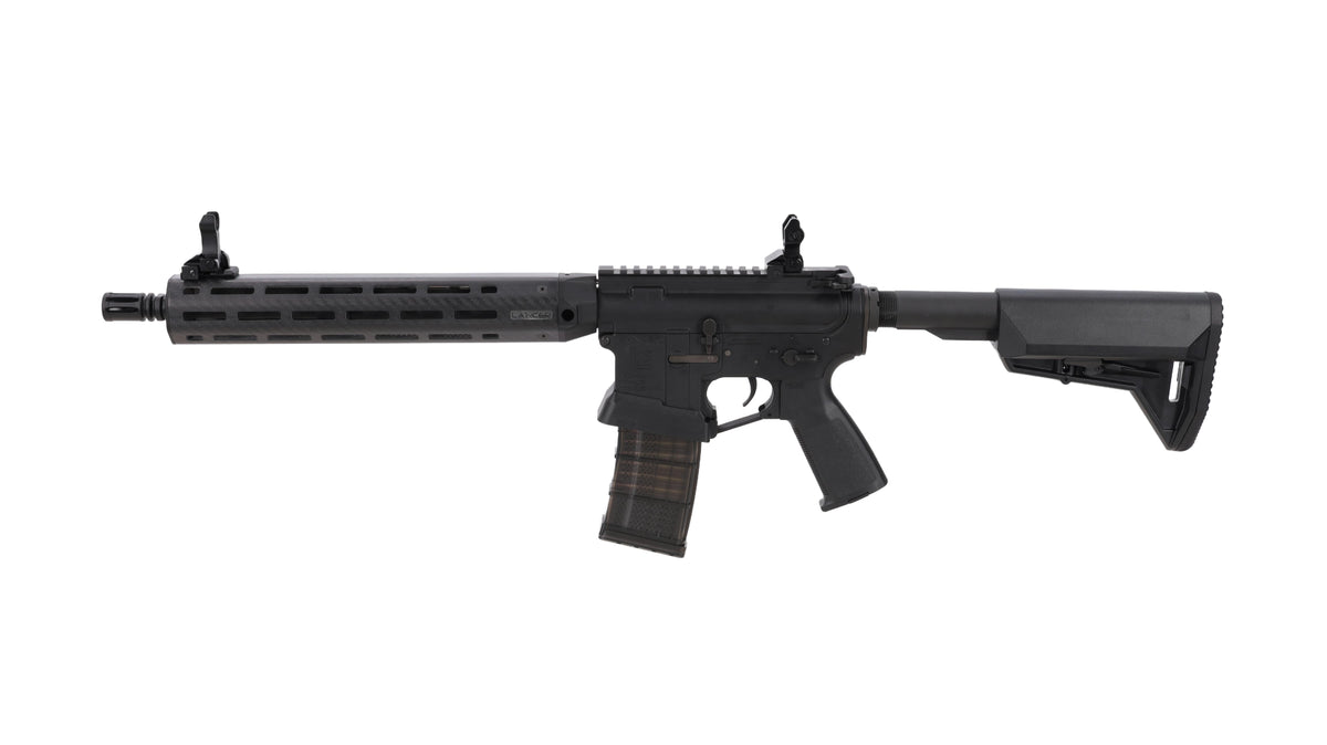 King Arms x Lancer Systems airsoft Carbine L15 LCH7 12" Real Carbon Black