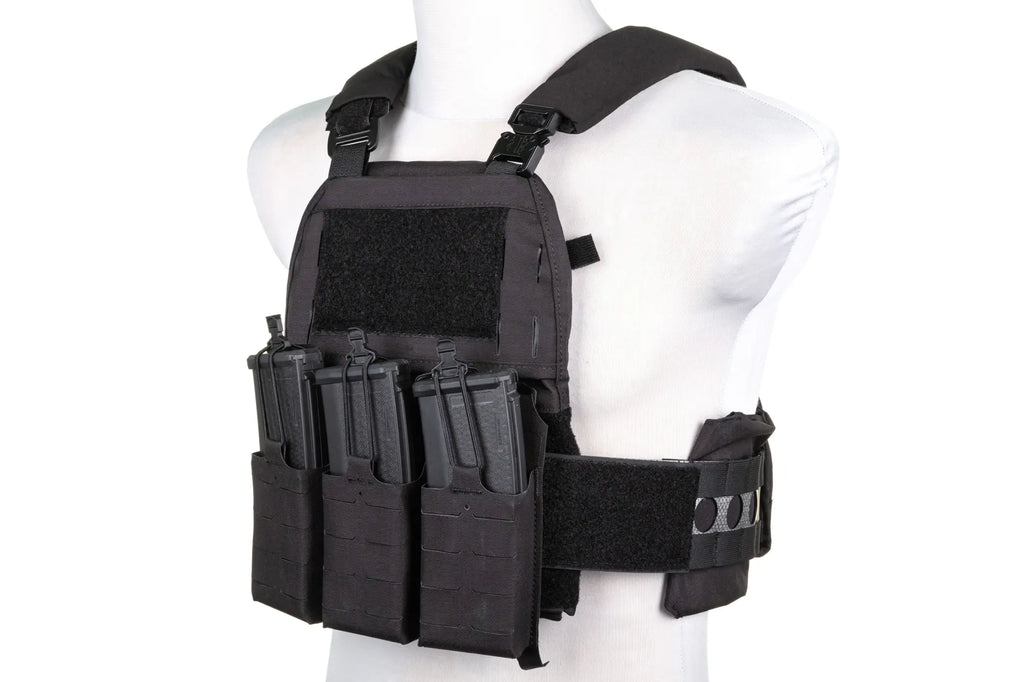 Wosport VE-75 Plate Carrier Tactical Vest Black